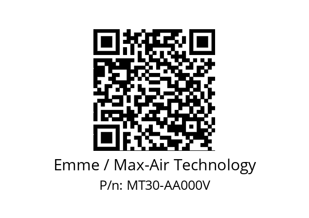   Emme / Max-Air Technology MT30-AA000V