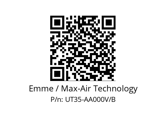   Emme / Max-Air Technology UT35-AA000V/B