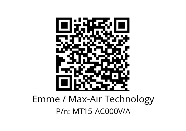   Emme / Max-Air Technology MT15-AC000V/A