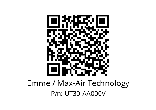   Emme / Max-Air Technology UT30-AA000V