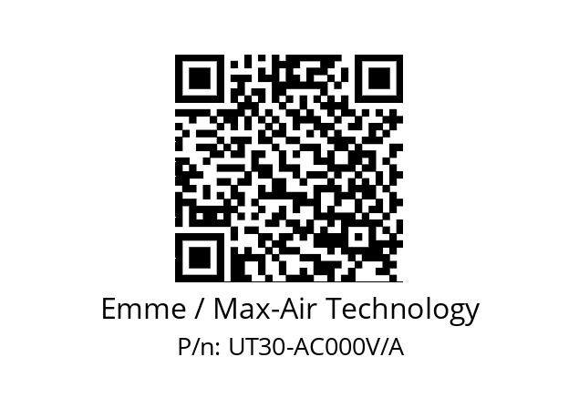   Emme / Max-Air Technology UT30-AC000V/A