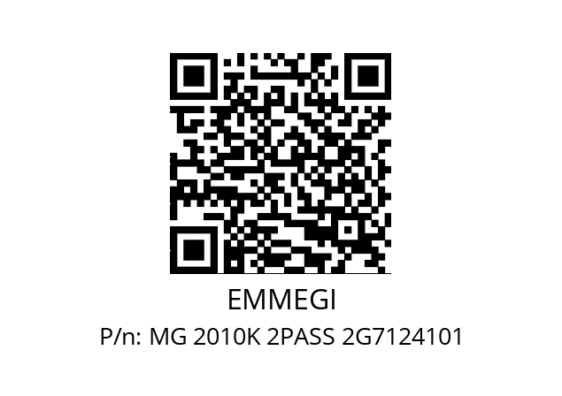   EMMEGI MG 2010K 2PASS 2G7124101