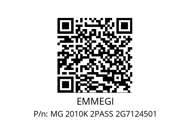   EMMEGI MG 2010K 2PASS 2G7124501