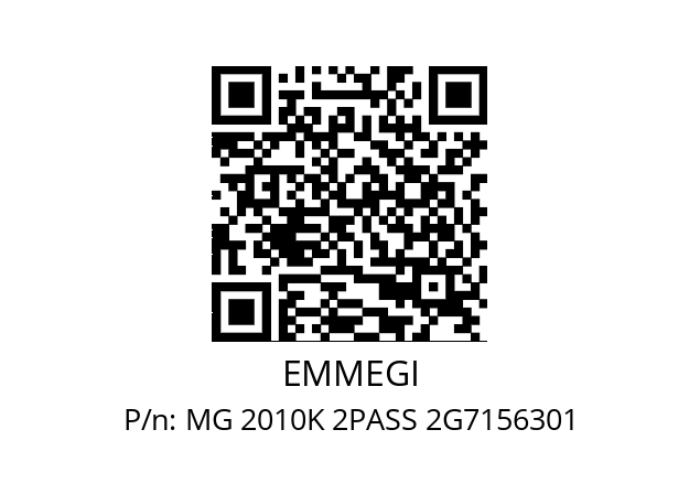   EMMEGI MG 2010K 2PASS 2G7156301