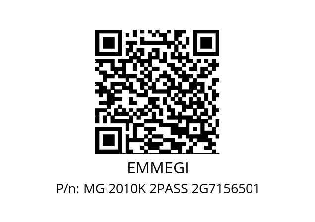   EMMEGI MG 2010K 2PASS 2G7156501