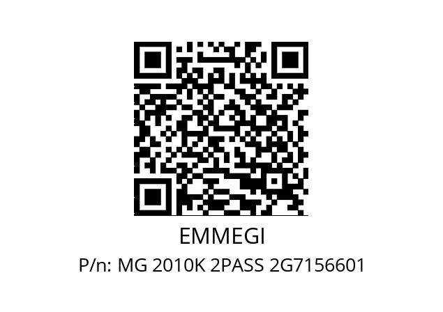   EMMEGI MG 2010K 2PASS 2G7156601