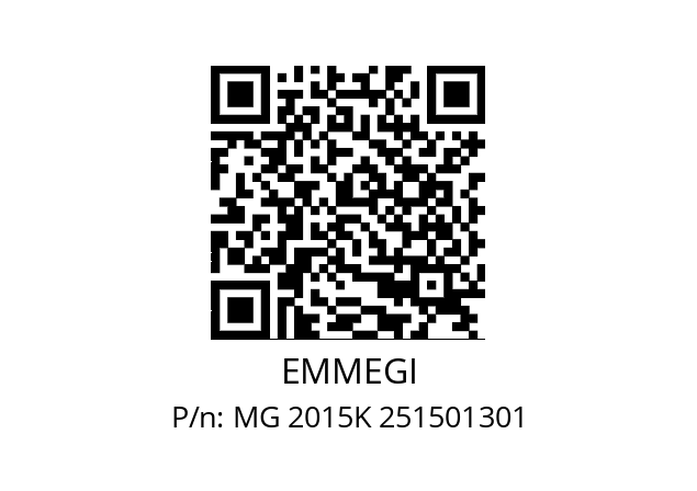   EMMEGI MG 2015K 251501301