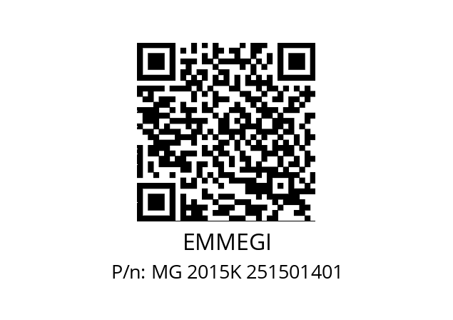   EMMEGI MG 2015K 251501401