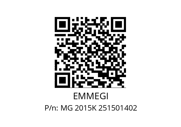   EMMEGI MG 2015K 251501402