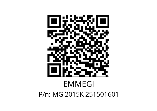   EMMEGI MG 2015K 251501601