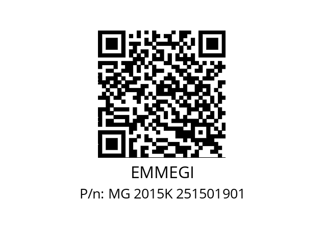   EMMEGI MG 2015K 251501901