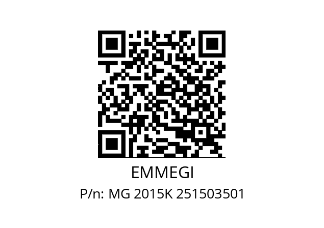   EMMEGI MG 2015K 251503501