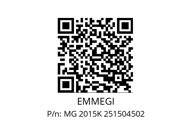   EMMEGI MG 2015K 251504502