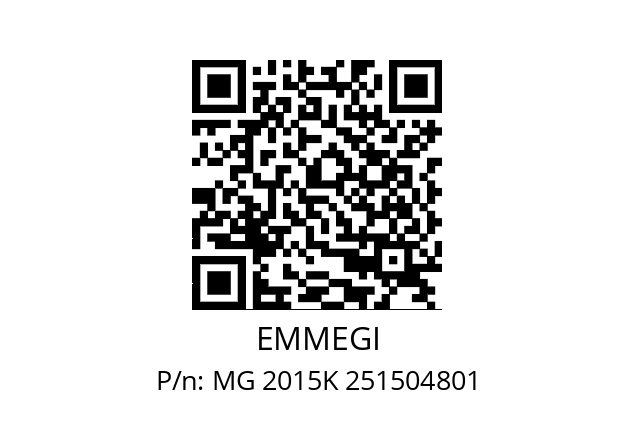   EMMEGI MG 2015K 251504801