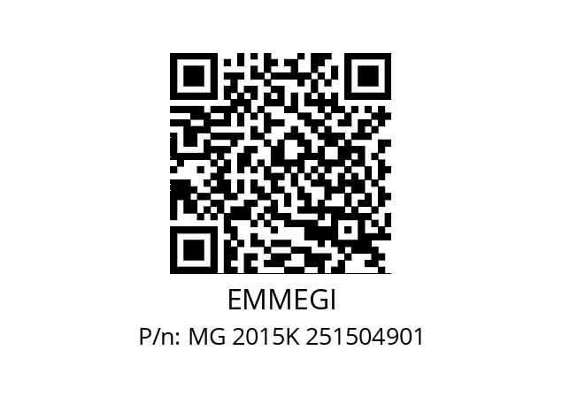   EMMEGI MG 2015K 251504901