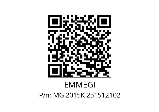   EMMEGI MG 2015K 251512102