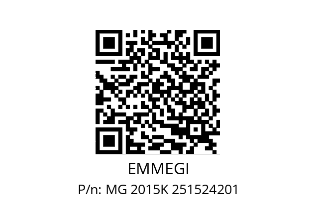   EMMEGI MG 2015K 251524201