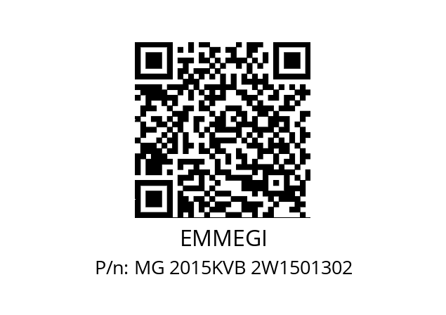   EMMEGI MG 2015KVB 2W1501302