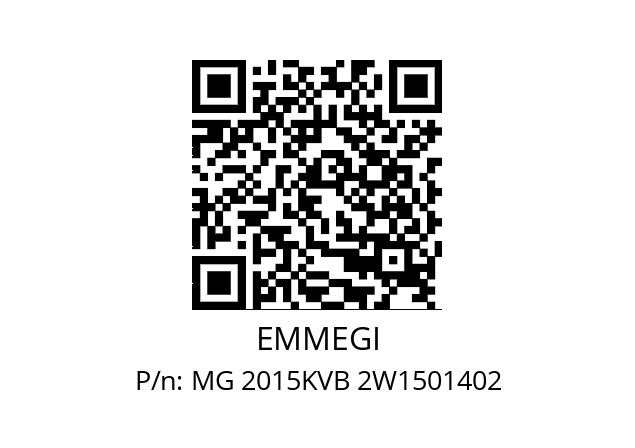   EMMEGI MG 2015KVB 2W1501402