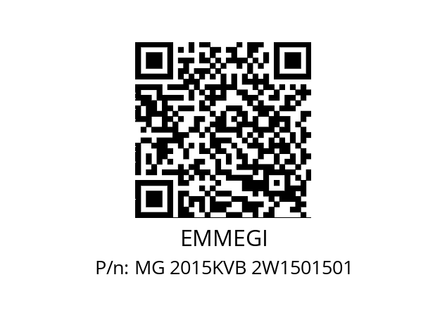   EMMEGI MG 2015KVB 2W1501501