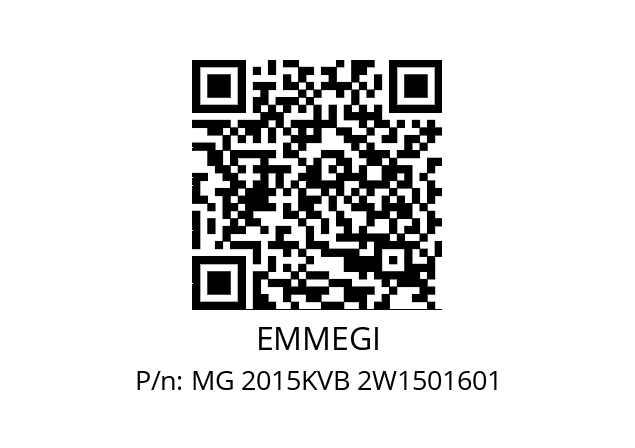   EMMEGI MG 2015KVB 2W1501601