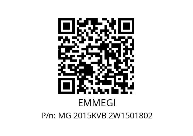   EMMEGI MG 2015KVB 2W1501802