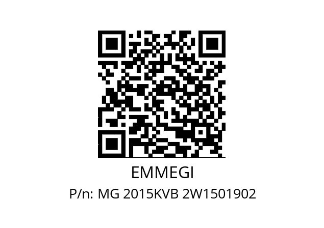   EMMEGI MG 2015KVB 2W1501902