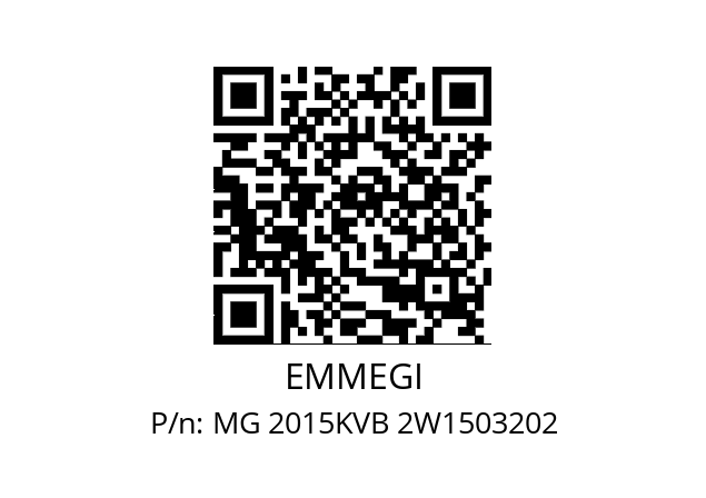   EMMEGI MG 2015KVB 2W1503202