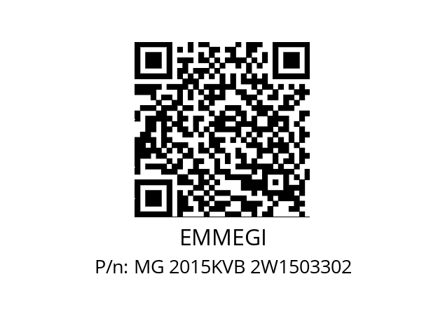   EMMEGI MG 2015KVB 2W1503302