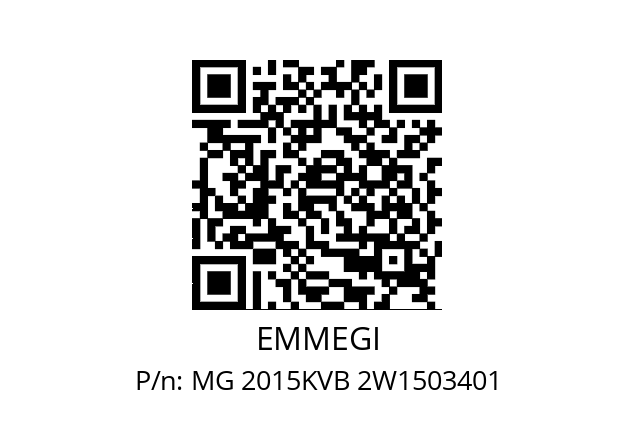   EMMEGI MG 2015KVB 2W1503401