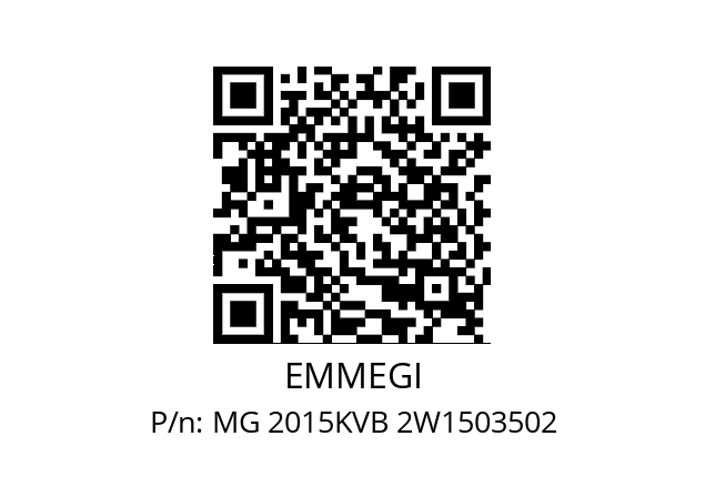   EMMEGI MG 2015KVB 2W1503502