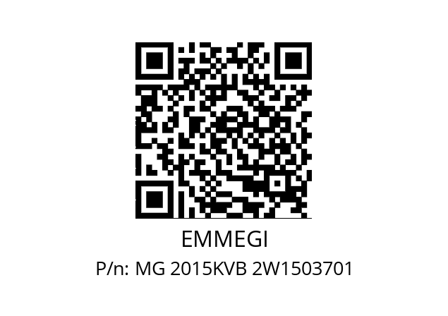   EMMEGI MG 2015KVB 2W1503701