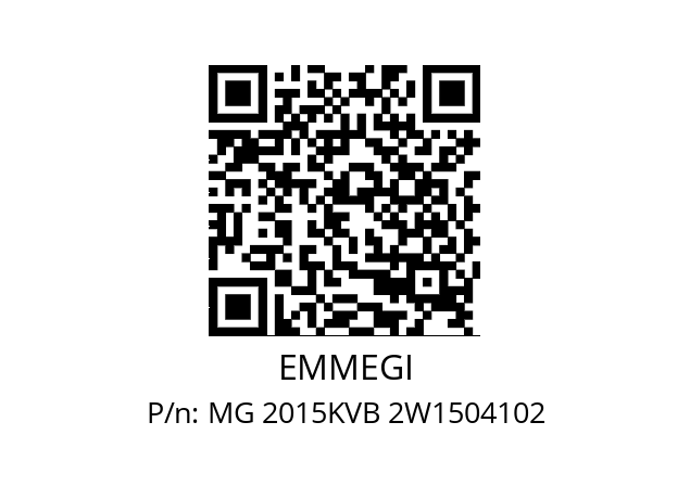   EMMEGI MG 2015KVB 2W1504102