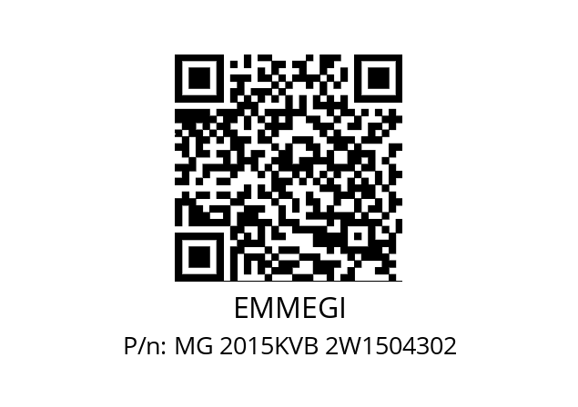   EMMEGI MG 2015KVB 2W1504302