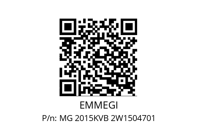   EMMEGI MG 2015KVB 2W1504701