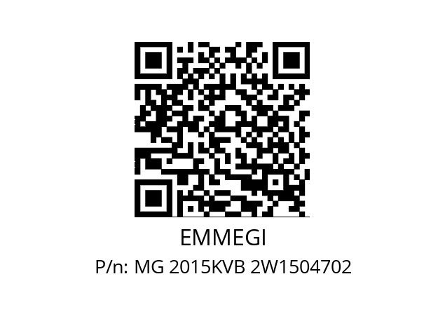   EMMEGI MG 2015KVB 2W1504702