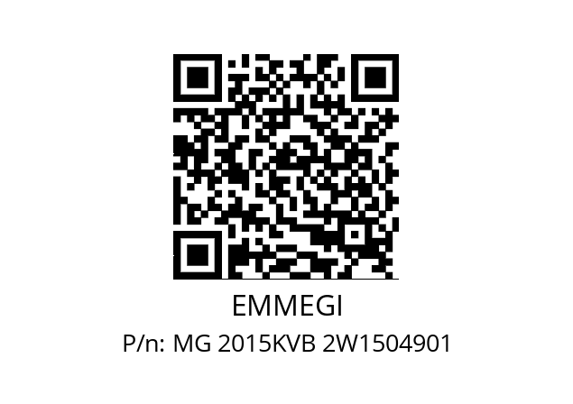   EMMEGI MG 2015KVB 2W1504901