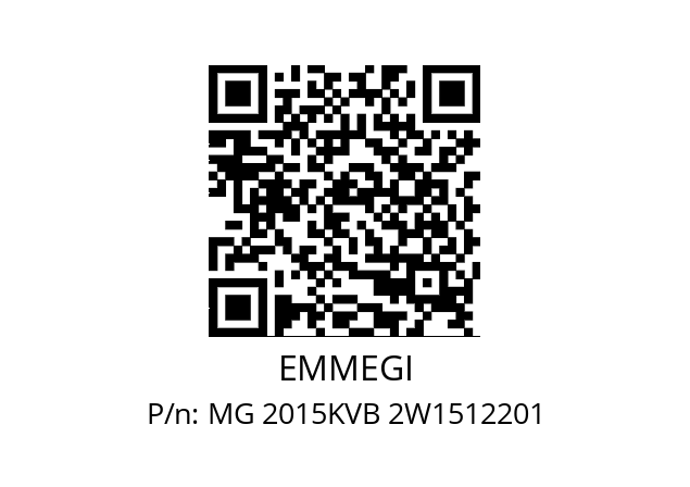   EMMEGI MG 2015KVB 2W1512201