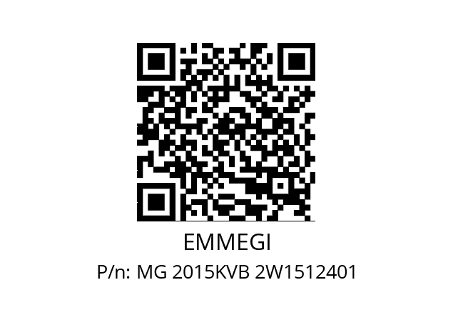   EMMEGI MG 2015KVB 2W1512401