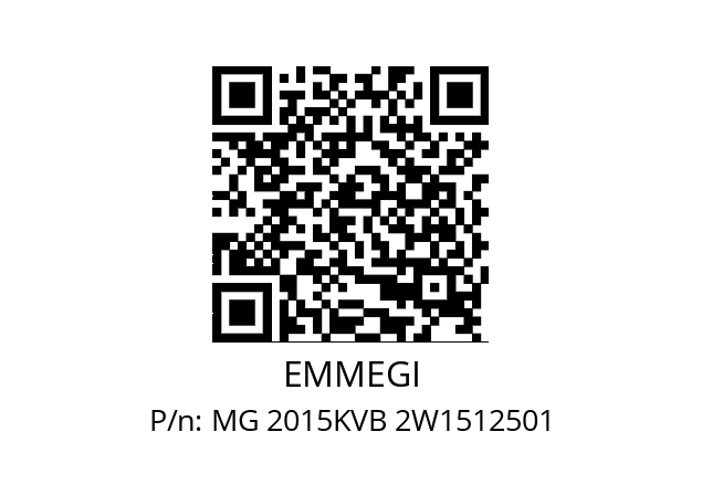   EMMEGI MG 2015KVB 2W1512501