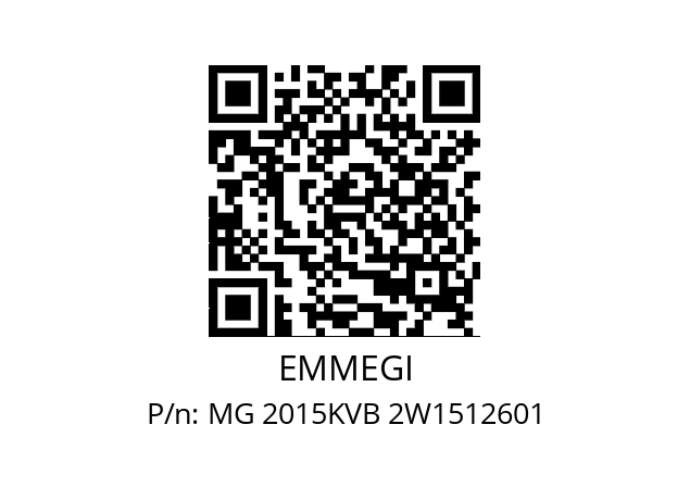   EMMEGI MG 2015KVB 2W1512601