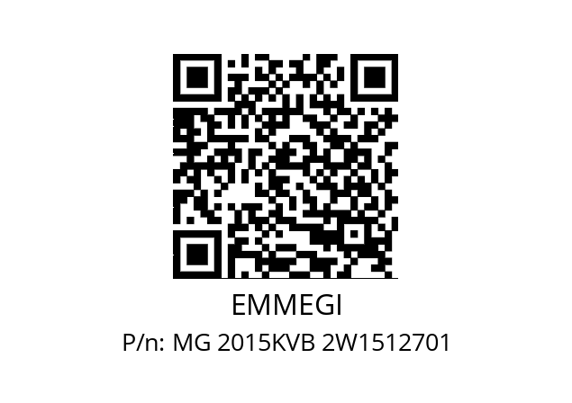   EMMEGI MG 2015KVB 2W1512701