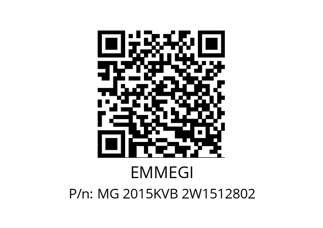   EMMEGI MG 2015KVB 2W1512802