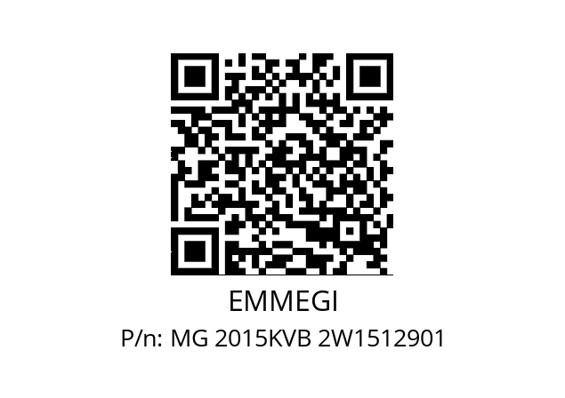   EMMEGI MG 2015KVB 2W1512901