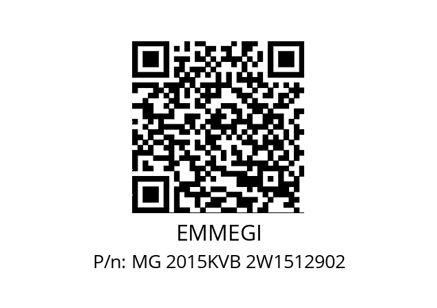   EMMEGI MG 2015KVB 2W1512902