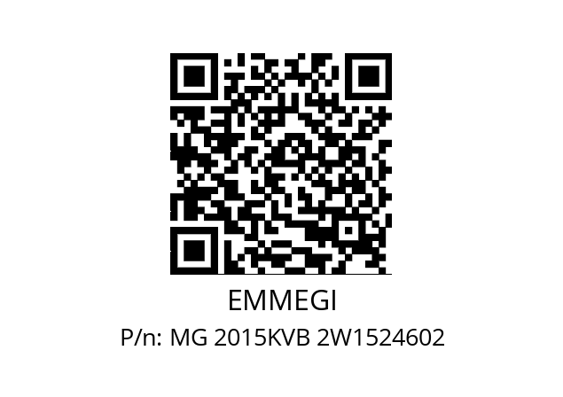   EMMEGI MG 2015KVB 2W1524602