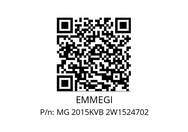   EMMEGI MG 2015KVB 2W1524702