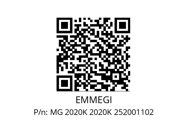   EMMEGI MG 2020K 2020K 252001102