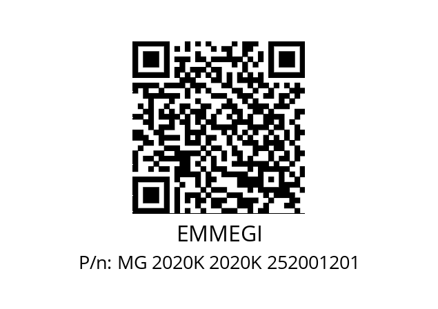   EMMEGI MG 2020K 2020K 252001201