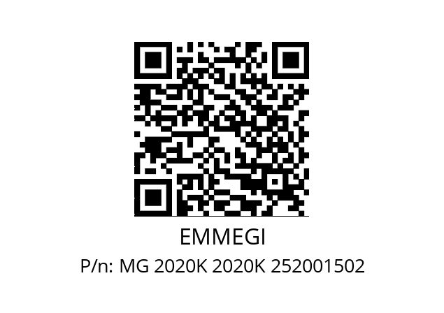   EMMEGI MG 2020K 2020K 252001502